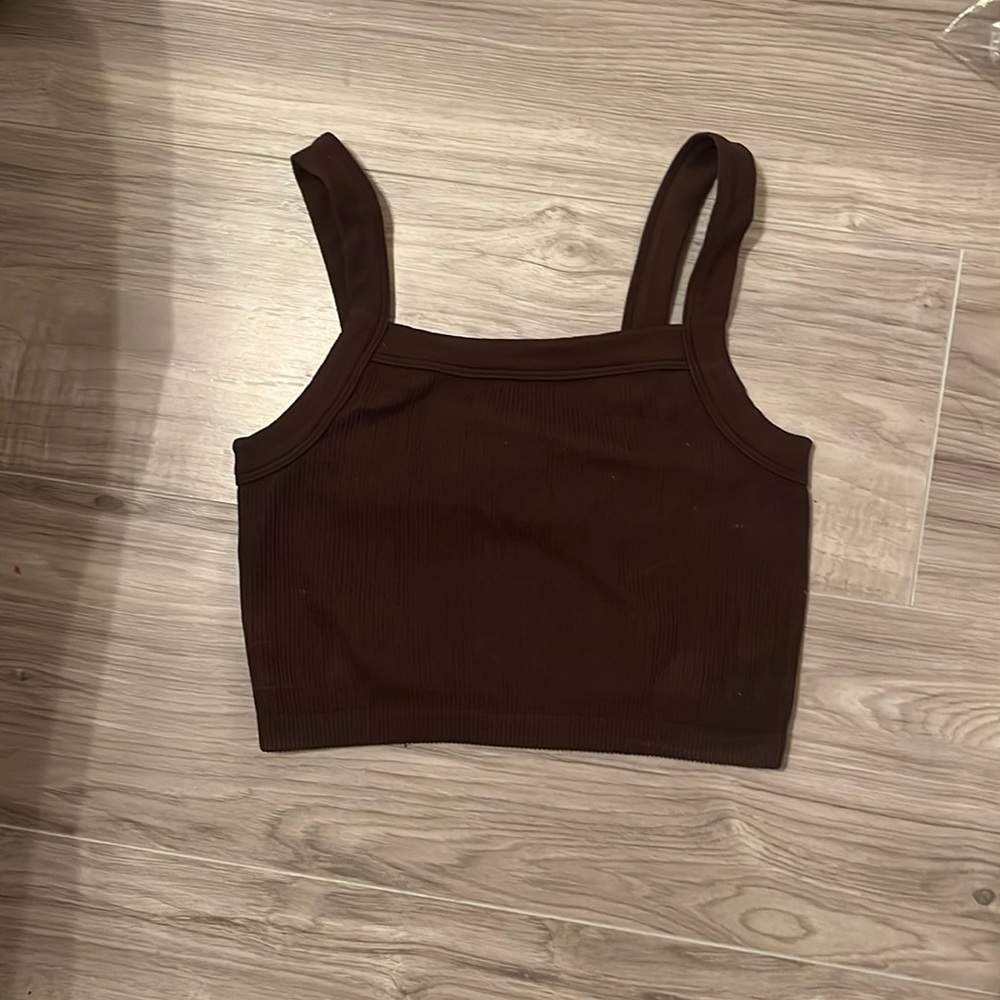 Brown tank top